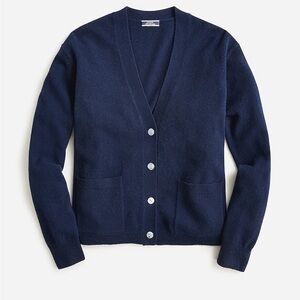 J Crew Cashmere Patch Pocket Cardigan